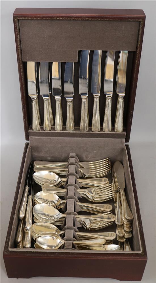 A canteen of plated cutlery